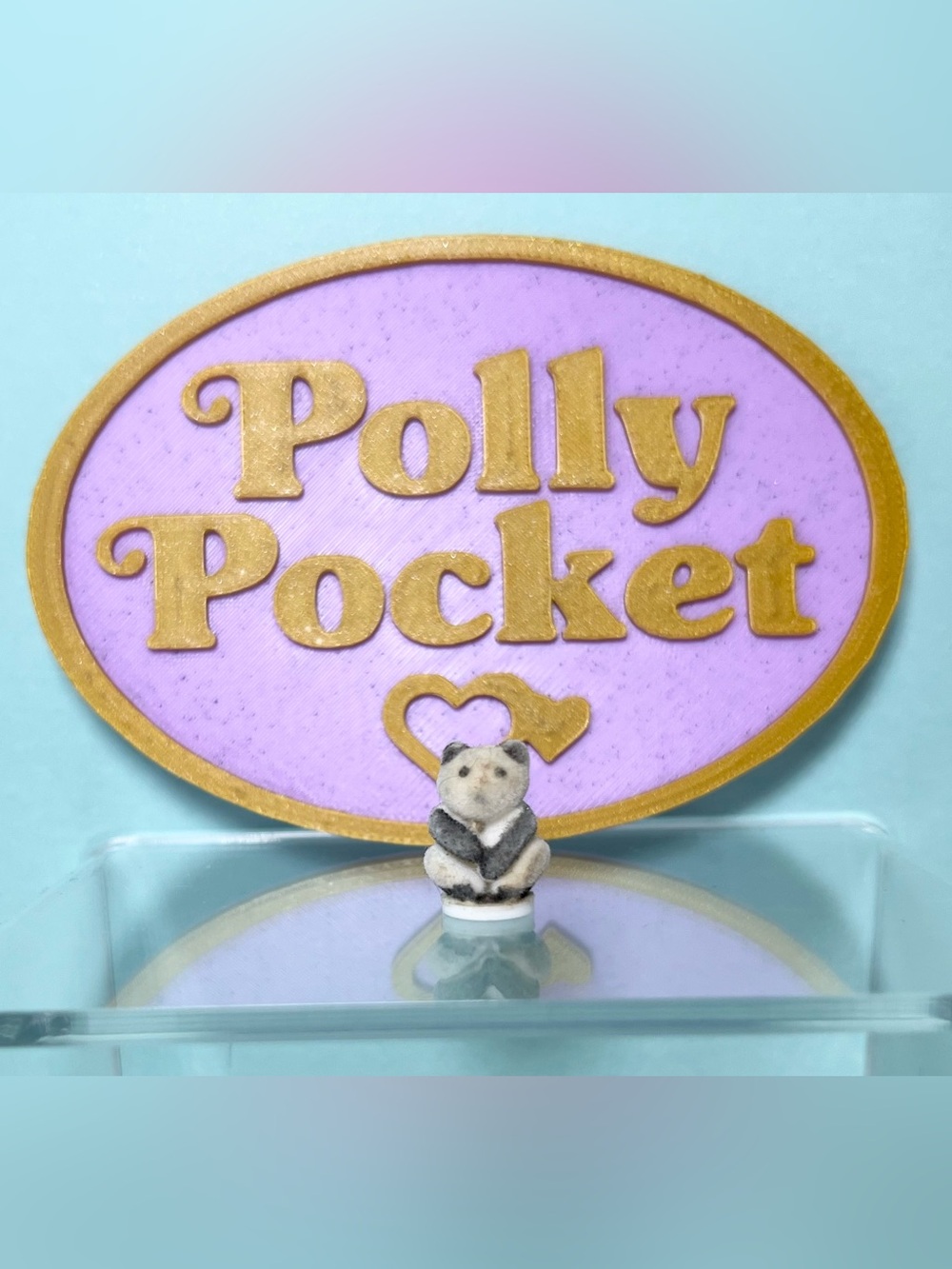 Vintage Polly Pocket 1993 Pretty Pandas LARGE panda, Chang